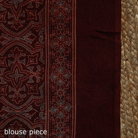 Handloom natural dyed hand maheshwari cotton saree