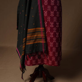 Handloom pochampally ikat mercerised cotton 2pc unstitched