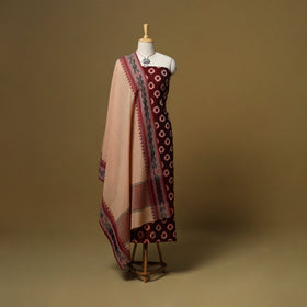Handloom pochampally ikat mercerised cotton 2pc unstitched