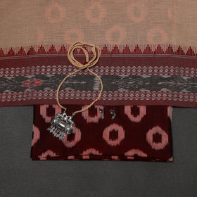Handloom pochampally ikat mercerised cotton 2pc unstitched