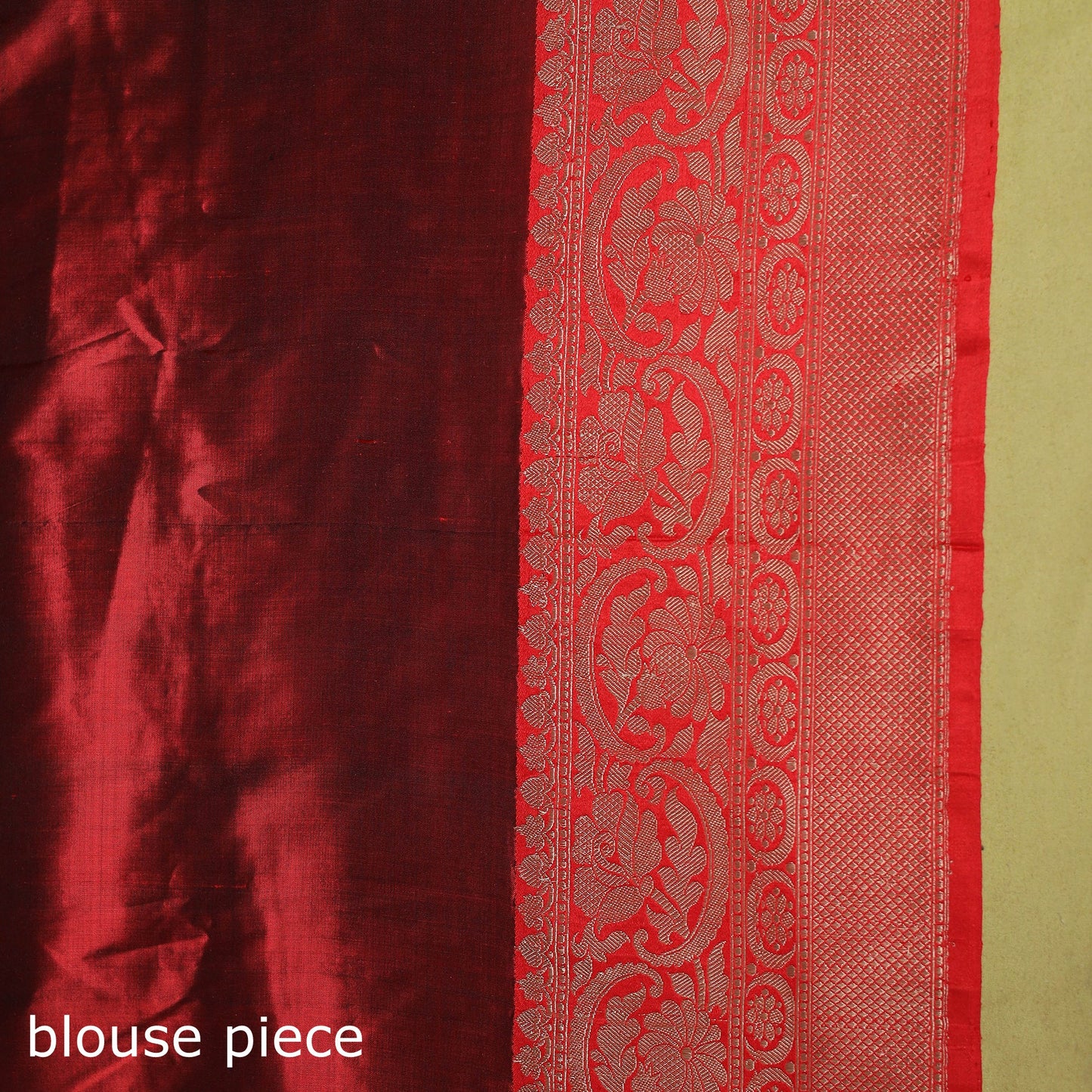 Maroon - handloom pure katan silk kaduwa zari buti banarasi