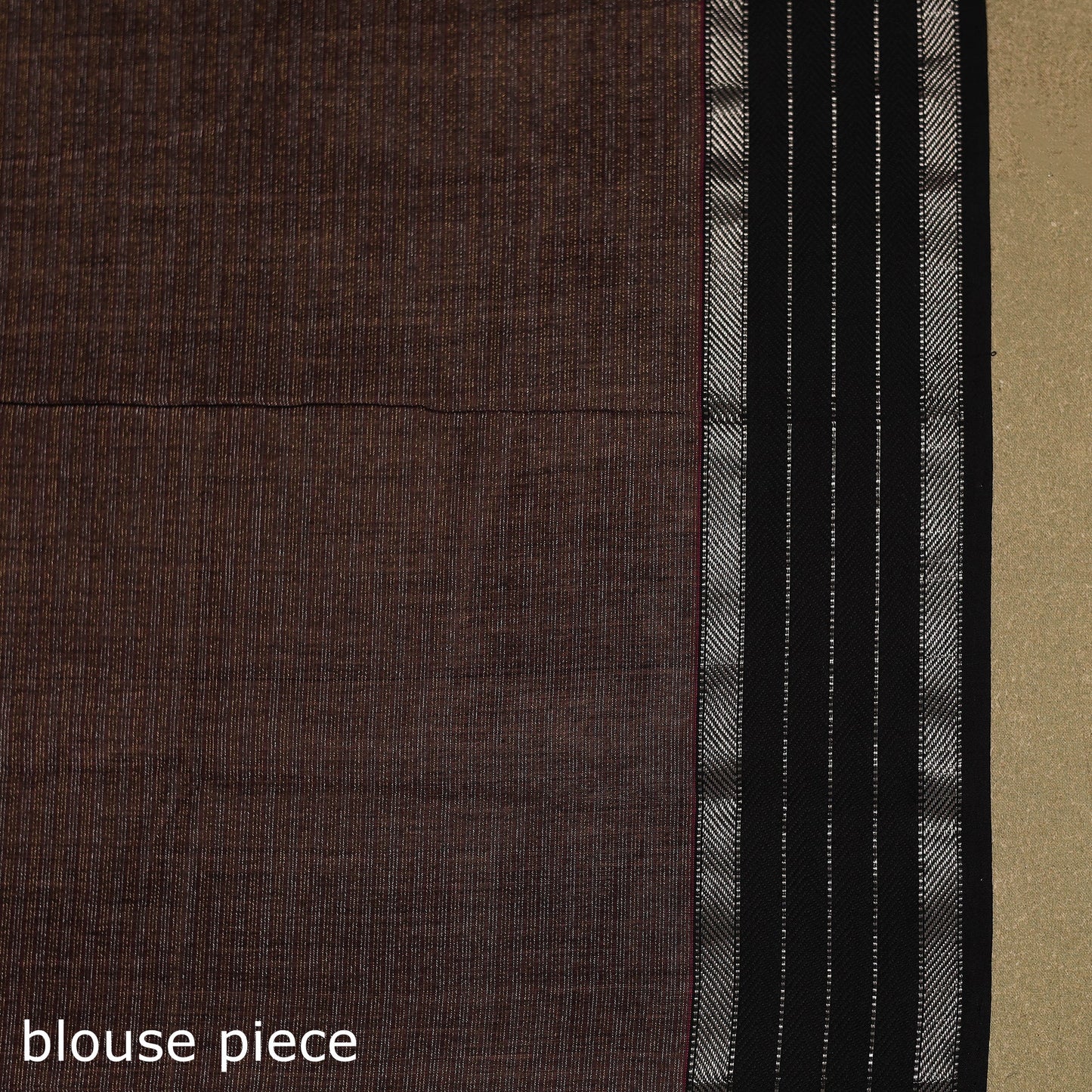 Maroon - handloom tissue zari weave silk maheshwari saree