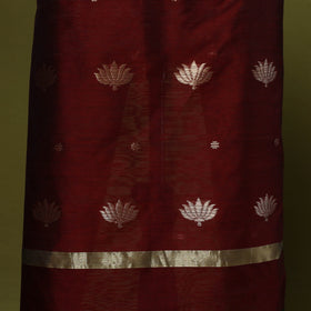 Handloom zari buti chanderi silk 2pc unstitched dress