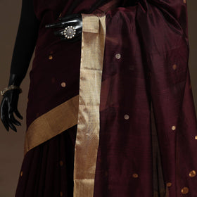 Handloom zari work chanderi silk saree 01 - handcrafted