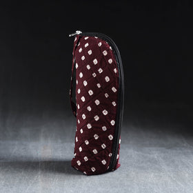 Maroon Handmade Cotton 1L Water Bottle Cover