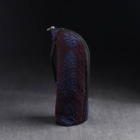 Maroon Handmade Cotton 1L Water Bottle Cover