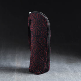 Maroon Handmade Cotton 1L Water Bottle Cover