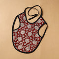 Maroon Handmade Cotton Baby Bib