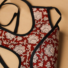 Maroon Handmade Cotton Baby Bib