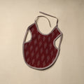 Maroon Handmade Cotton Baby Bib