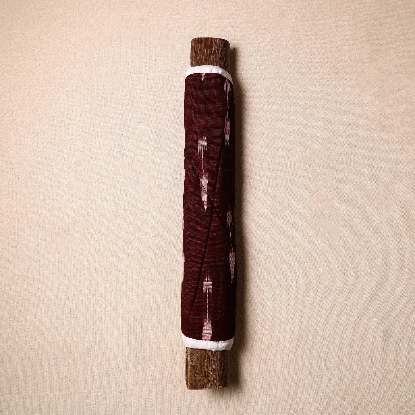Buy  Handmade Cotton Maroon Fridge Handle Cover 01