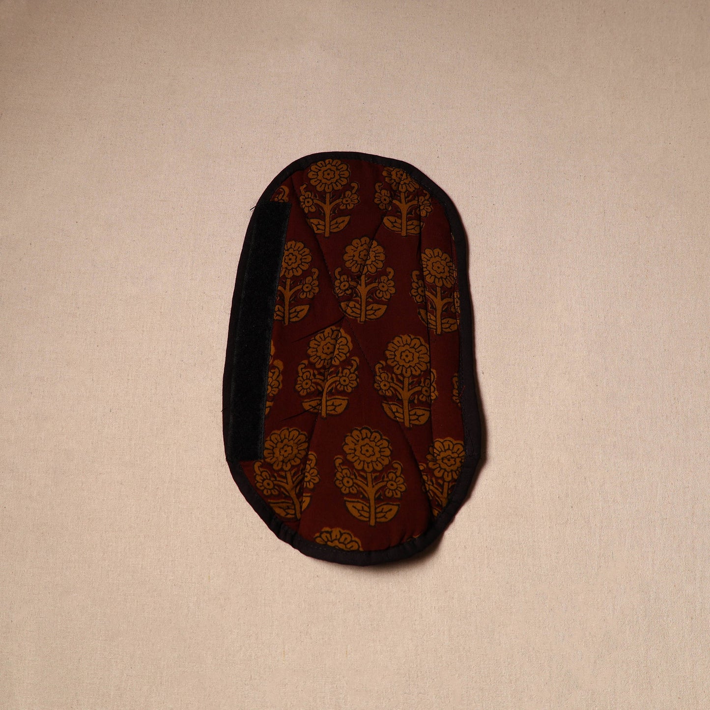 Buy Maroon Handmade Cotton Fridge Handle Cover