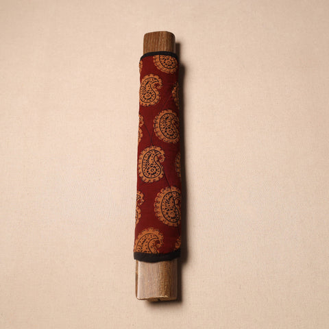 Maroon - Handmade Cotton Fridge Handle Cover 04