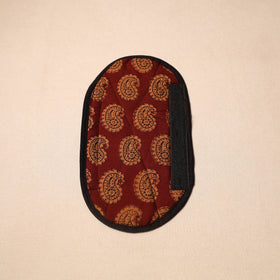 Maroon - Handmade Cotton Fridge Handle Cover 04