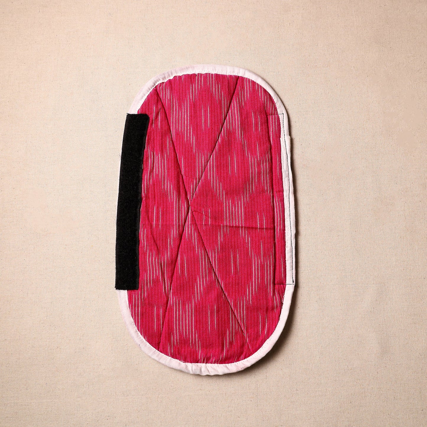 Buy Handmade Cotton Maroon Fridge Handle Cover 09