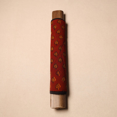 Buy Maroon Handmade Cotton Fridge Handle Cover