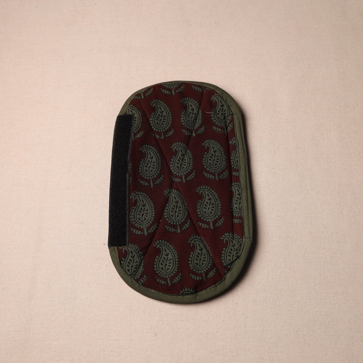 Maroon - handmade cotton fridge handle cover 13