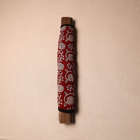 Buy Handmade Cotton Maroon Fridge Handle Cover