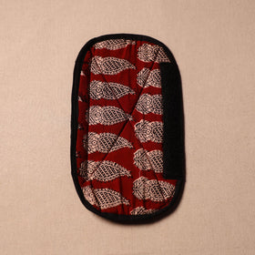 Buy Handmade Cotton Maroon Fridge Handle Cover 190