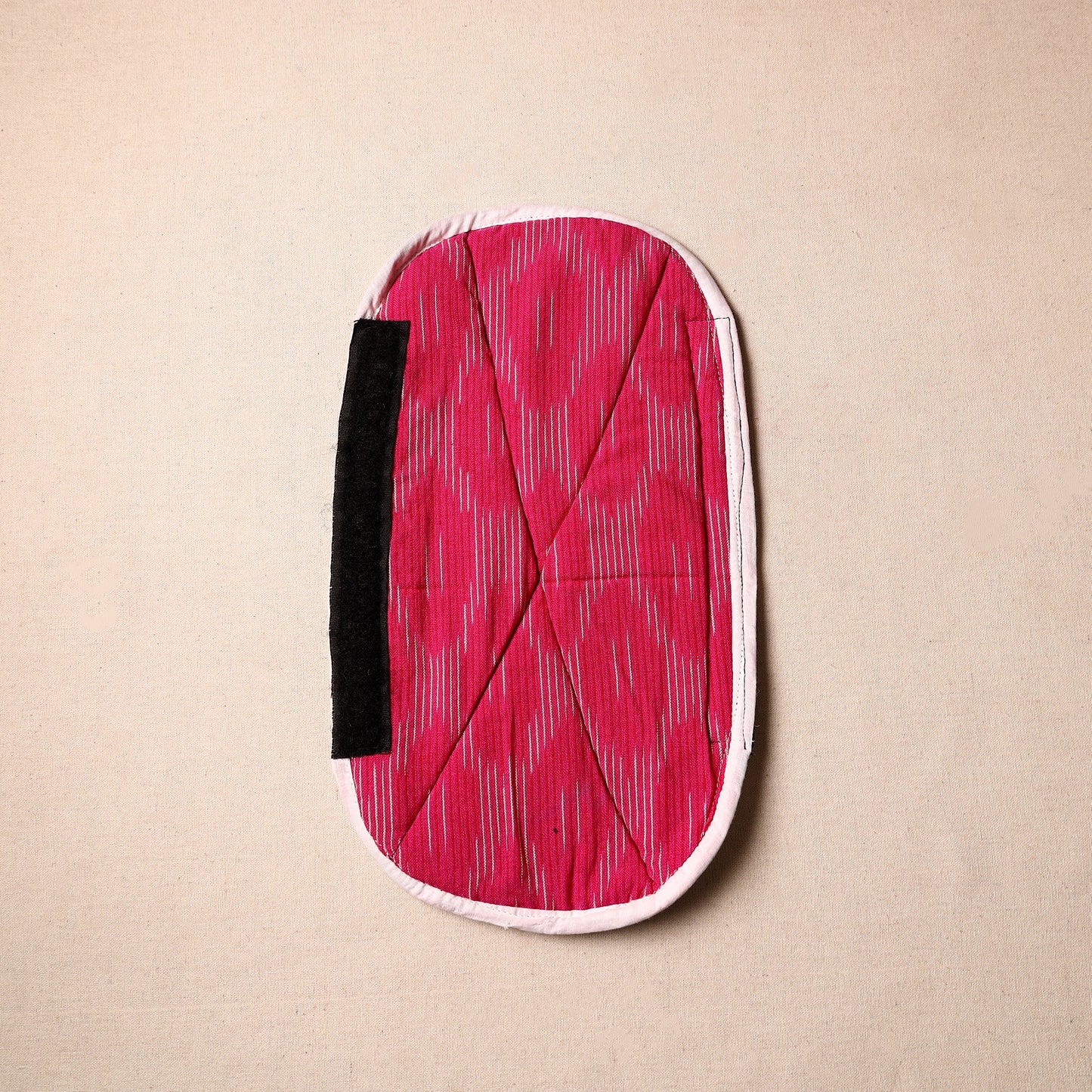 Buy  Handmade Cotton Maroon Fridge Handle Cover 20