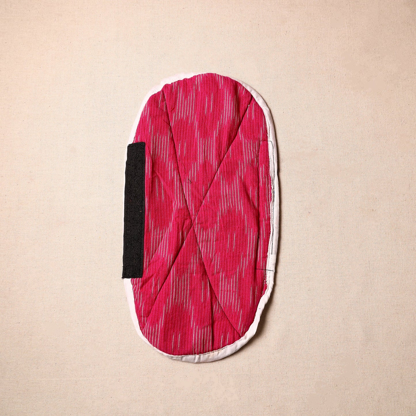 Buy Maroon Handmade Cotton Fridge Handle Cover 22