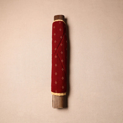 Buy Handmade Cotton Maroon Fridge Handle Cover