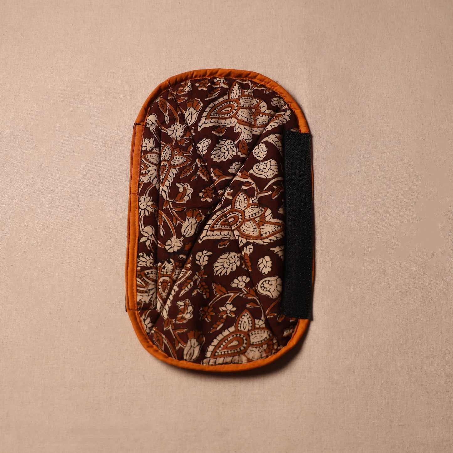 Buy Handmade Cotton Maroon Fridge Handle Cover 35