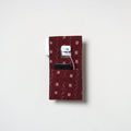 Maroon Handmade Cotton Mobile Charging Holder