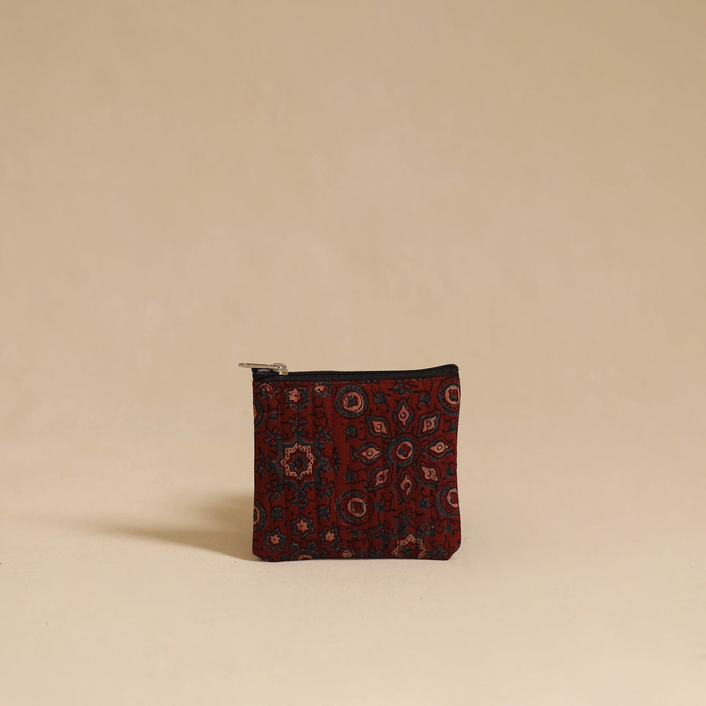 Maroon - handmade cotton multipurpose utility pouch (set