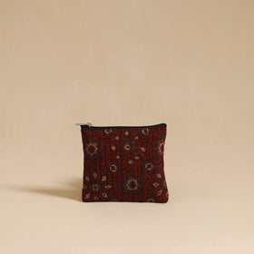 Maroon - handmade cotton multipurpose utility pouch (set