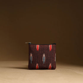 Maroon - handmade cotton multipurpose utility pouches (set