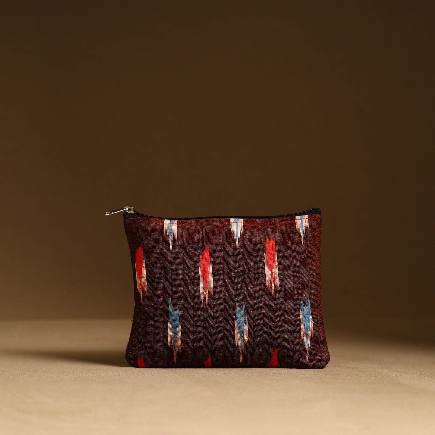 Maroon - handmade cotton multipurpose utility pouches (set