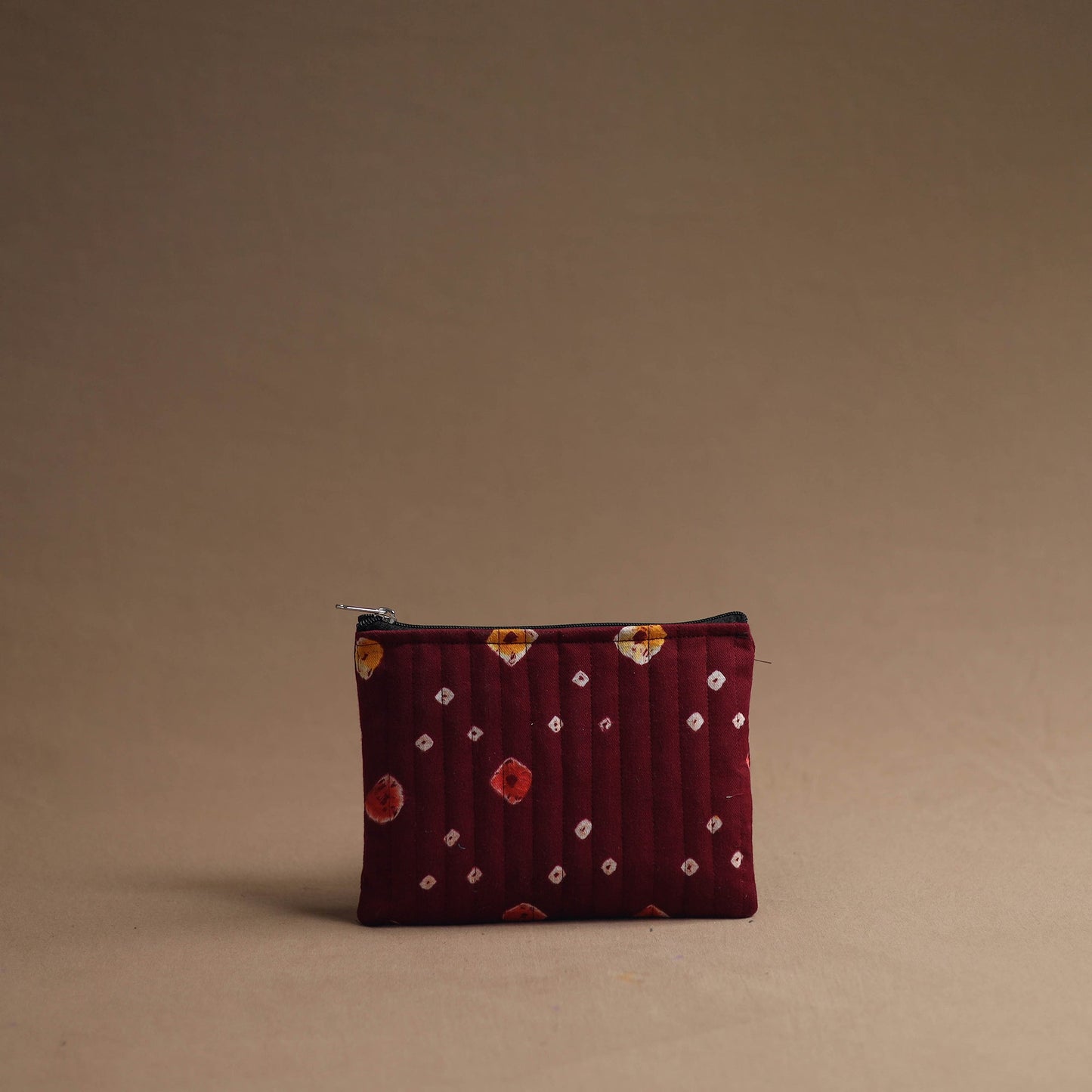 Maroon - handmade cotton multipurpose utility pouches (set