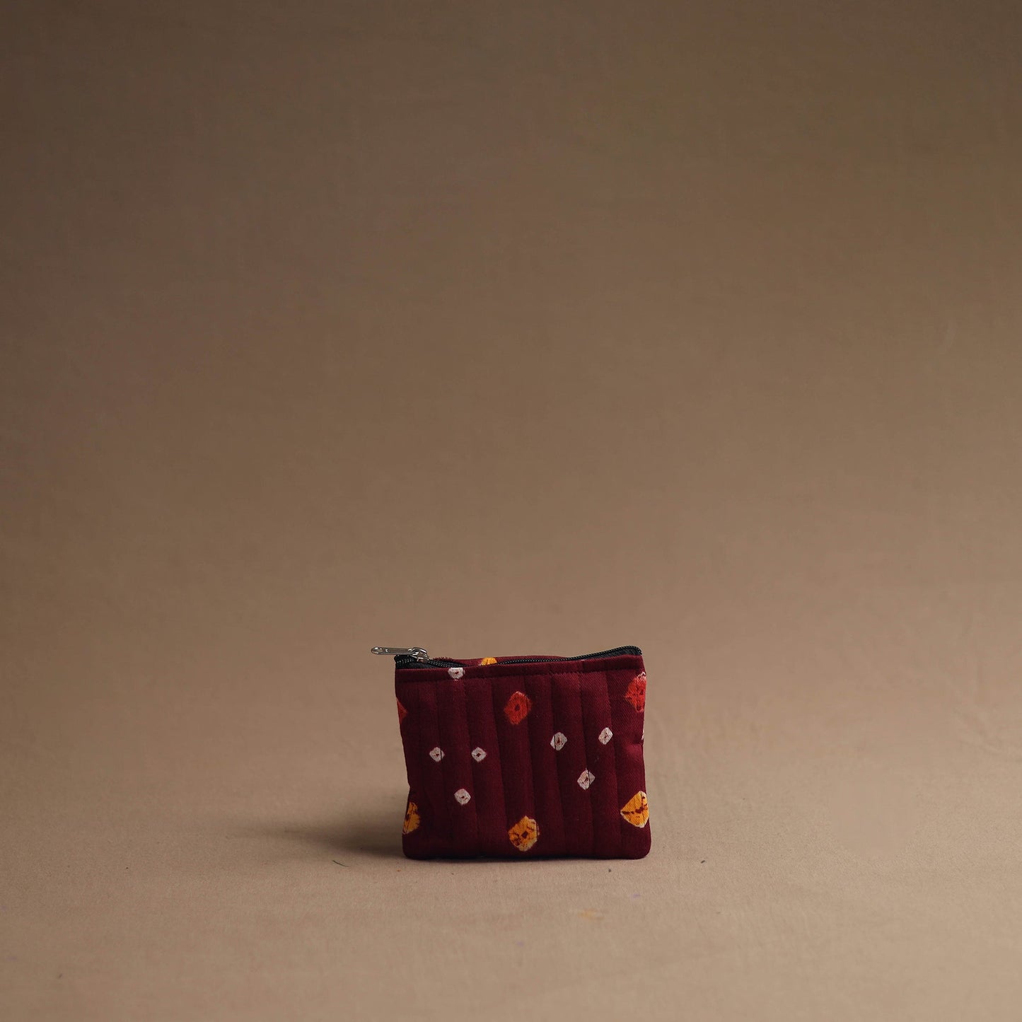 Maroon - handmade cotton multipurpose utility pouches (set