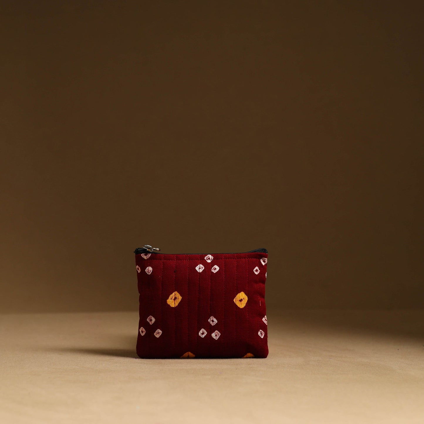 Maroon - handmade cotton multipurpose utility pouches (set