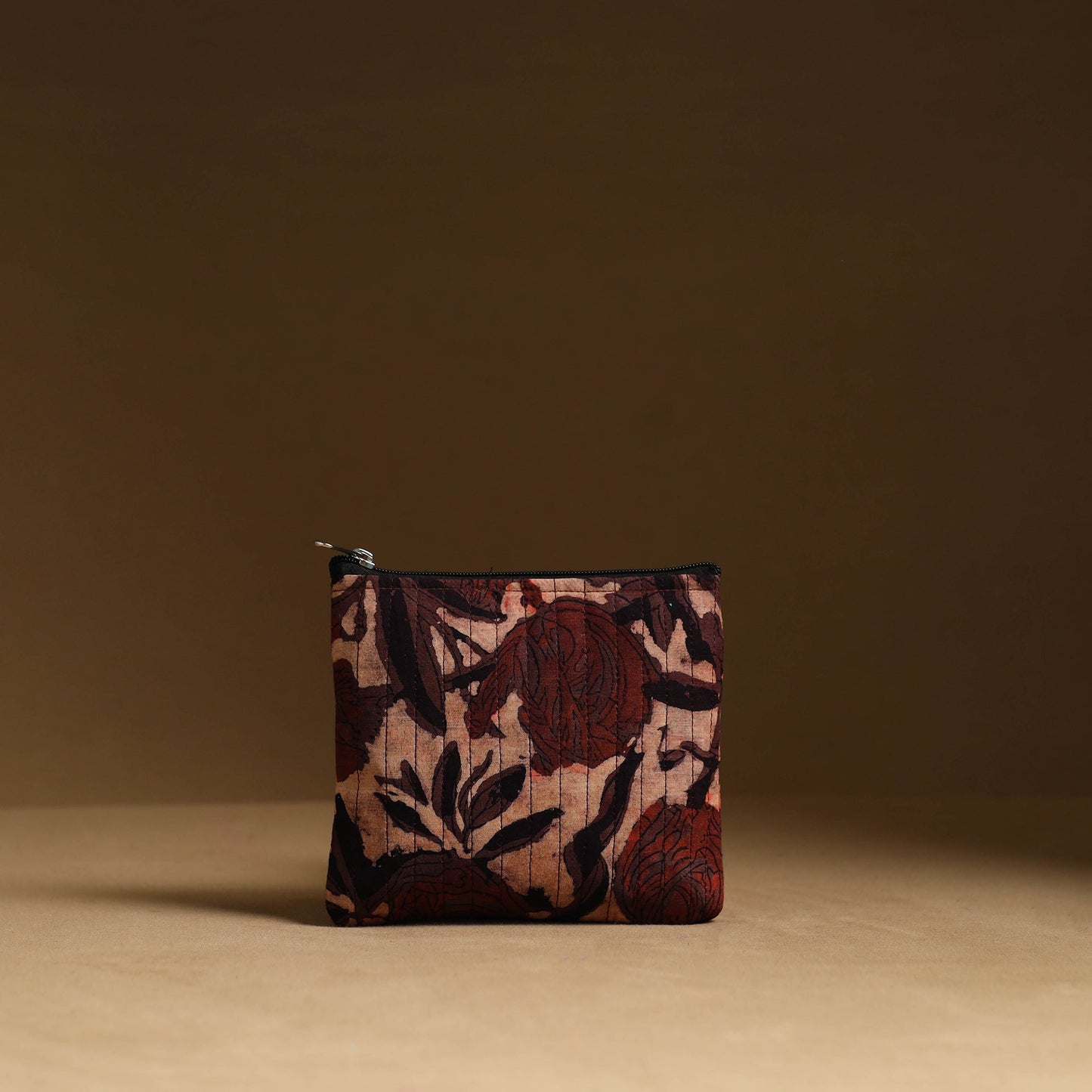 Maroon - handmade cotton multipurpose utility pouches (set