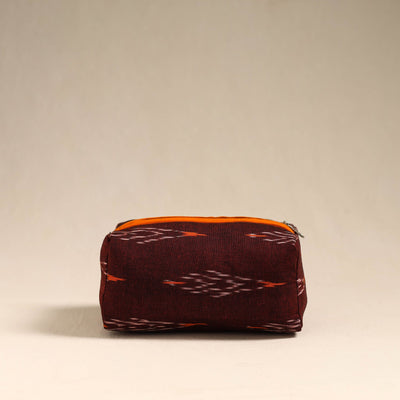  Maroon Handmade Cotton Toiletry Bag 