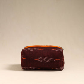  Maroon Handmade Cotton Toiletry Bag 