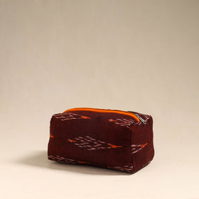  Maroon Handmade Cotton Toiletry Bag 