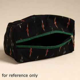  Maroon Handmade Cotton Toiletry Pouch 