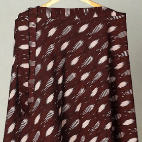 Maroon Handmade Cotton Wrap Around Pochampally Ikat Skirt