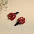  Handmade Crochet Tik-Tak Hair Clip (set of 2) 07 