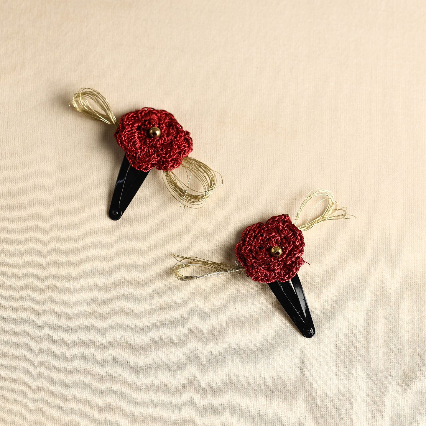  Handmade Crochet Tik-Tak Hair Clip (set of 2) 