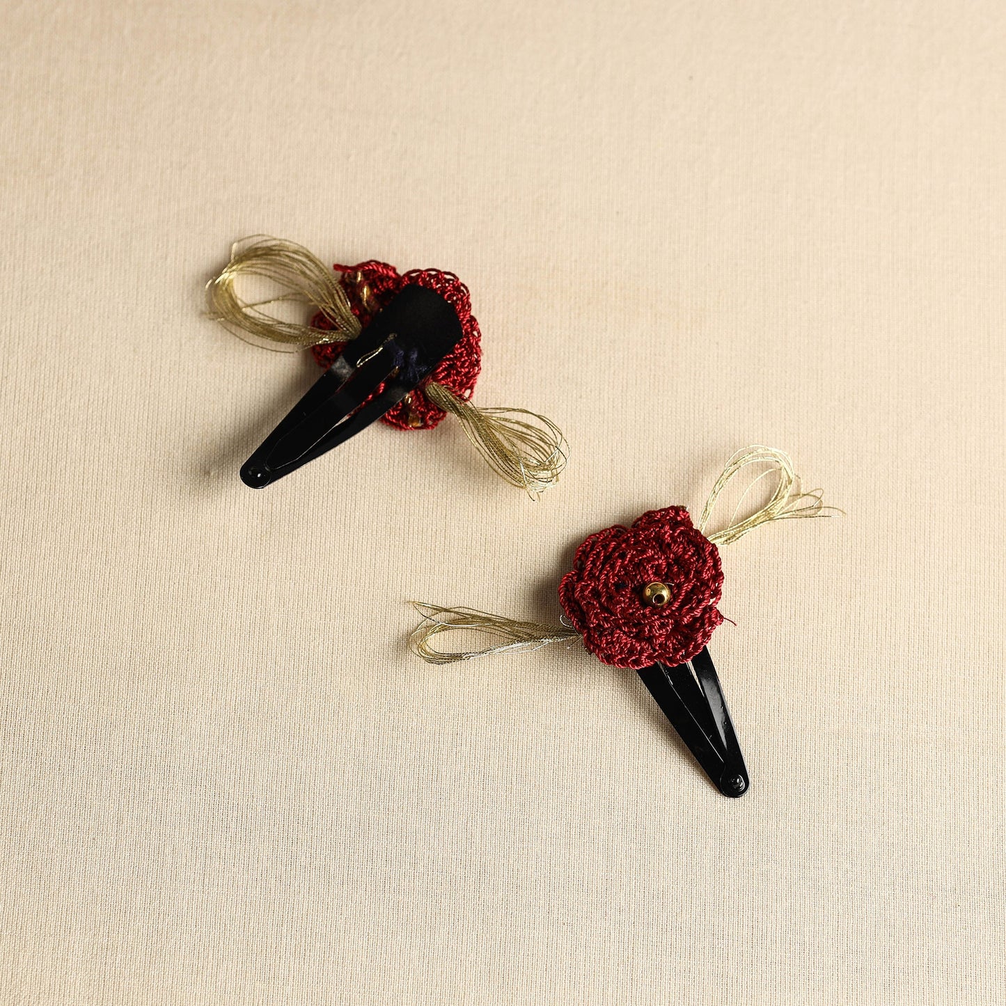  Handmade Crochet Tik-Tak Hair Clip (set of 2) 