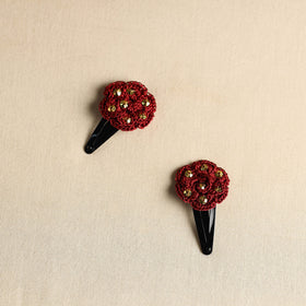  Handmade Crochet Tik-Tak Hair Clip (set of 2) 