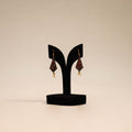 Maroon - handmade fabart earrings 78 - handcrafted