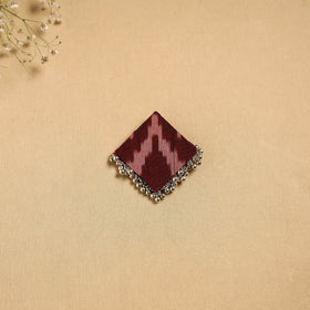 Handmade fabart ghungroo work hair clip 12 - handcrafted