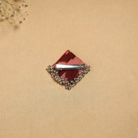 Handmade fabart ghungroo work hair clip 12 - handcrafted
