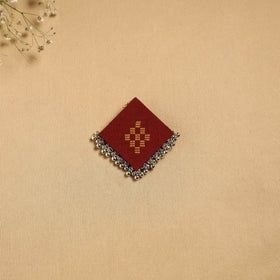 Handmade fabart ghungroo work hair clip 21 - handcrafted