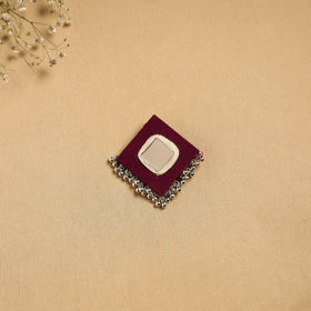 Handmade fabart ghungroo work hair clip 24 - handcrafted